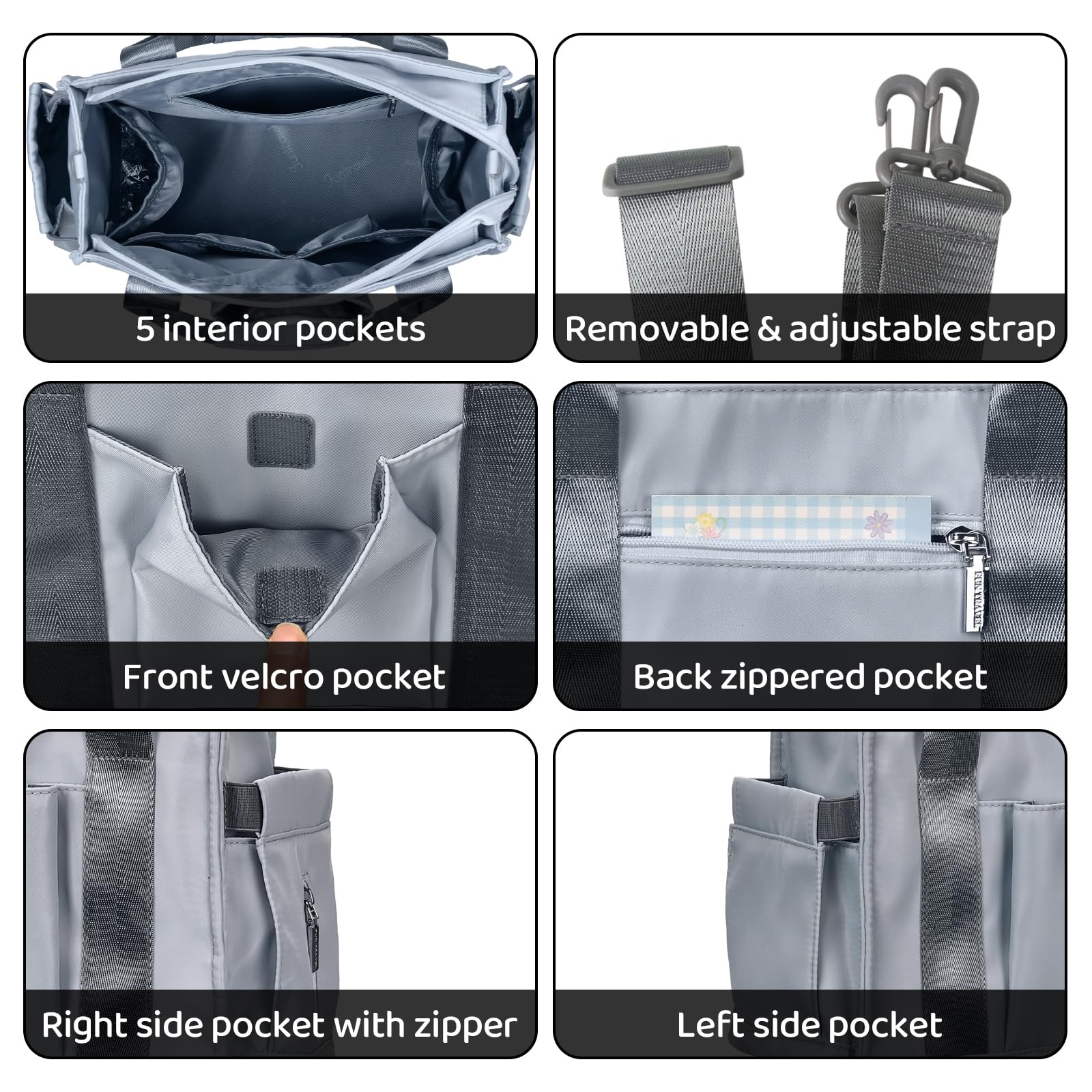 PHEBEN diaper tote minimalist design matches any outfit for daily use