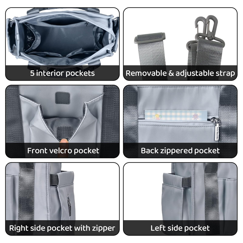 PHEBEN diaper tote minimalist design matches any outfit for daily use
