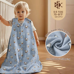 PHF 0.5 tog sleep sack offers year-round comfort without overheating.