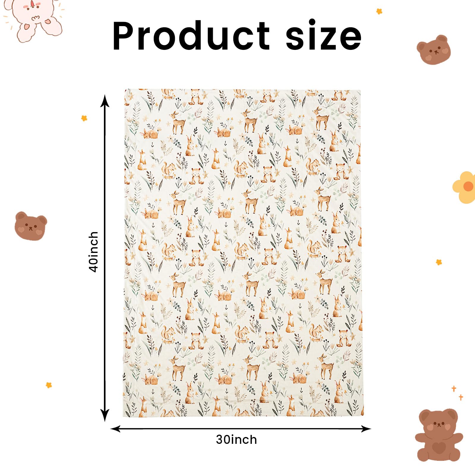 PHF Minky baby blanket easy care stays soft after washing.