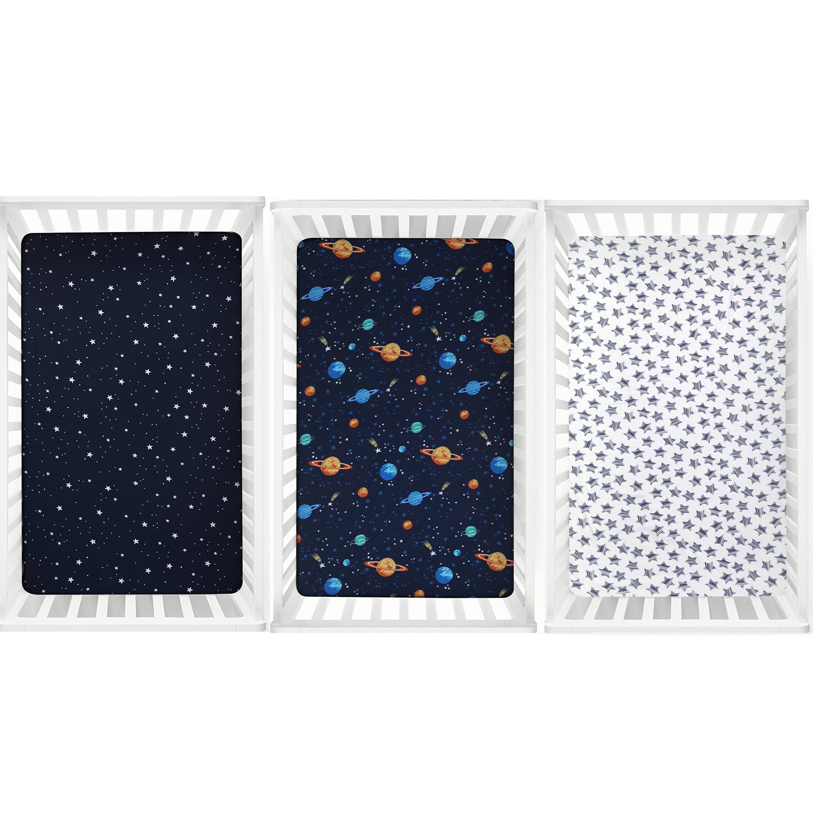 PHF space-themed background ideal for baby photos with sheets