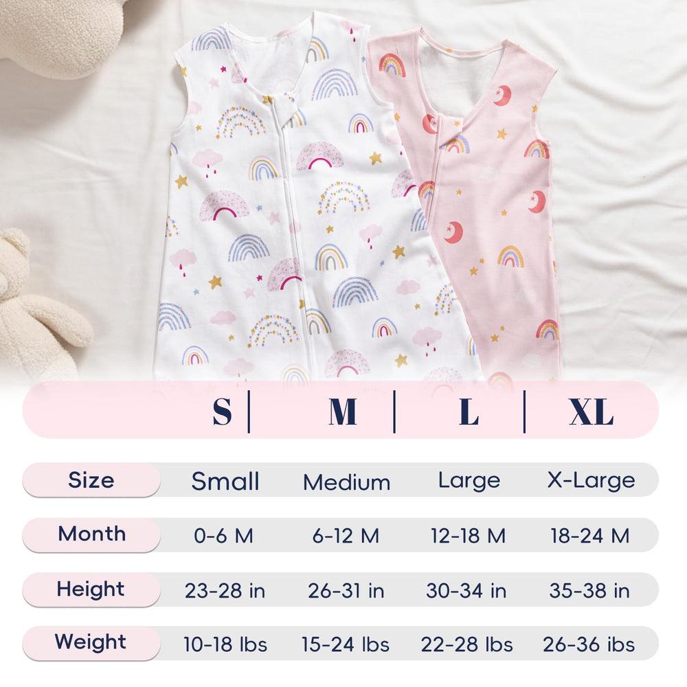 PHF small 0-6m sleep sack fits early months with breathable fabric.