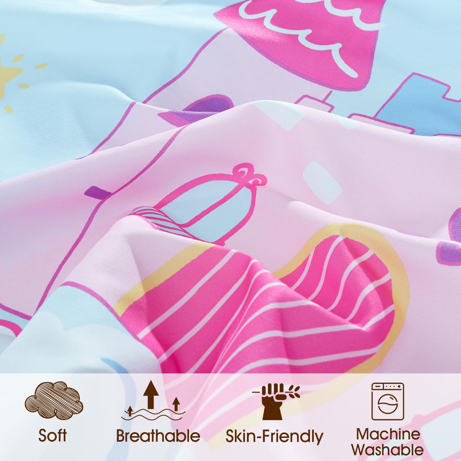 PHF crib sheet fit 9-pocket detail for snug standard mattresses