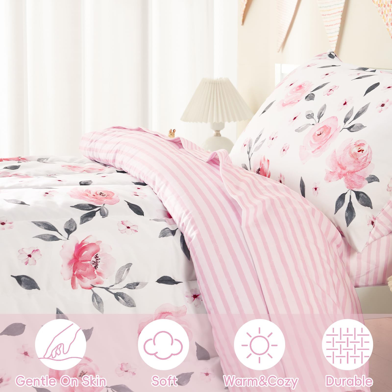 PHF deep-pocket fitted sheet secures mattresses up to 8 inches