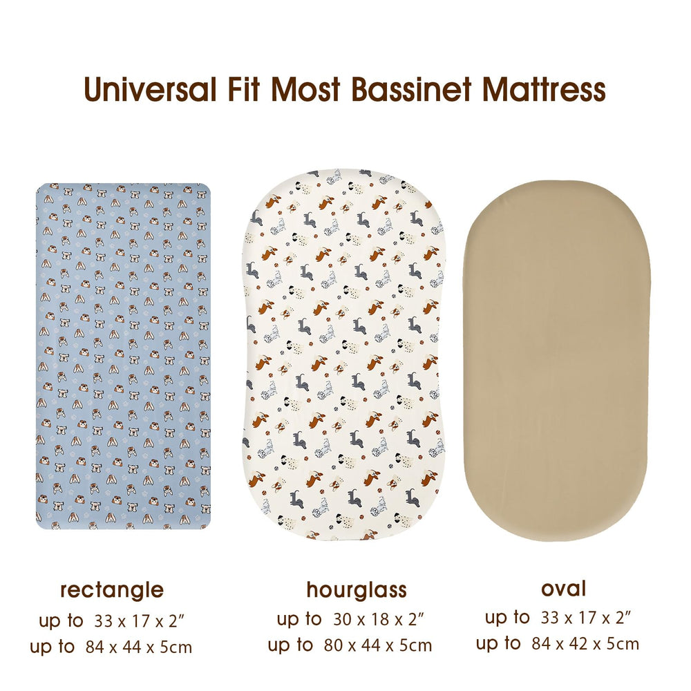 PHF easy-care bassinet sheets endure washing and stay soft over time.