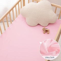 PHF bottom elastic band keeps crib sheet flat and secure.