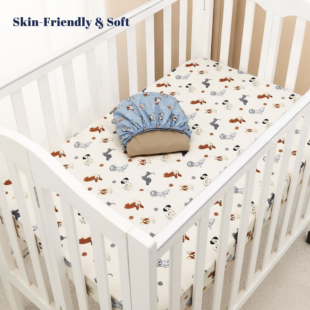 PHF gift-ready dogs-pattern sheets for baby showers.