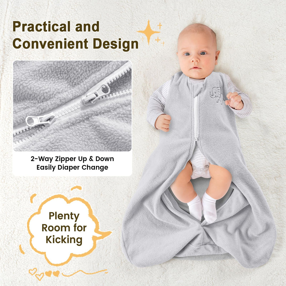 PHF giraffe-embroidered pattern sleep sack for everyday wear