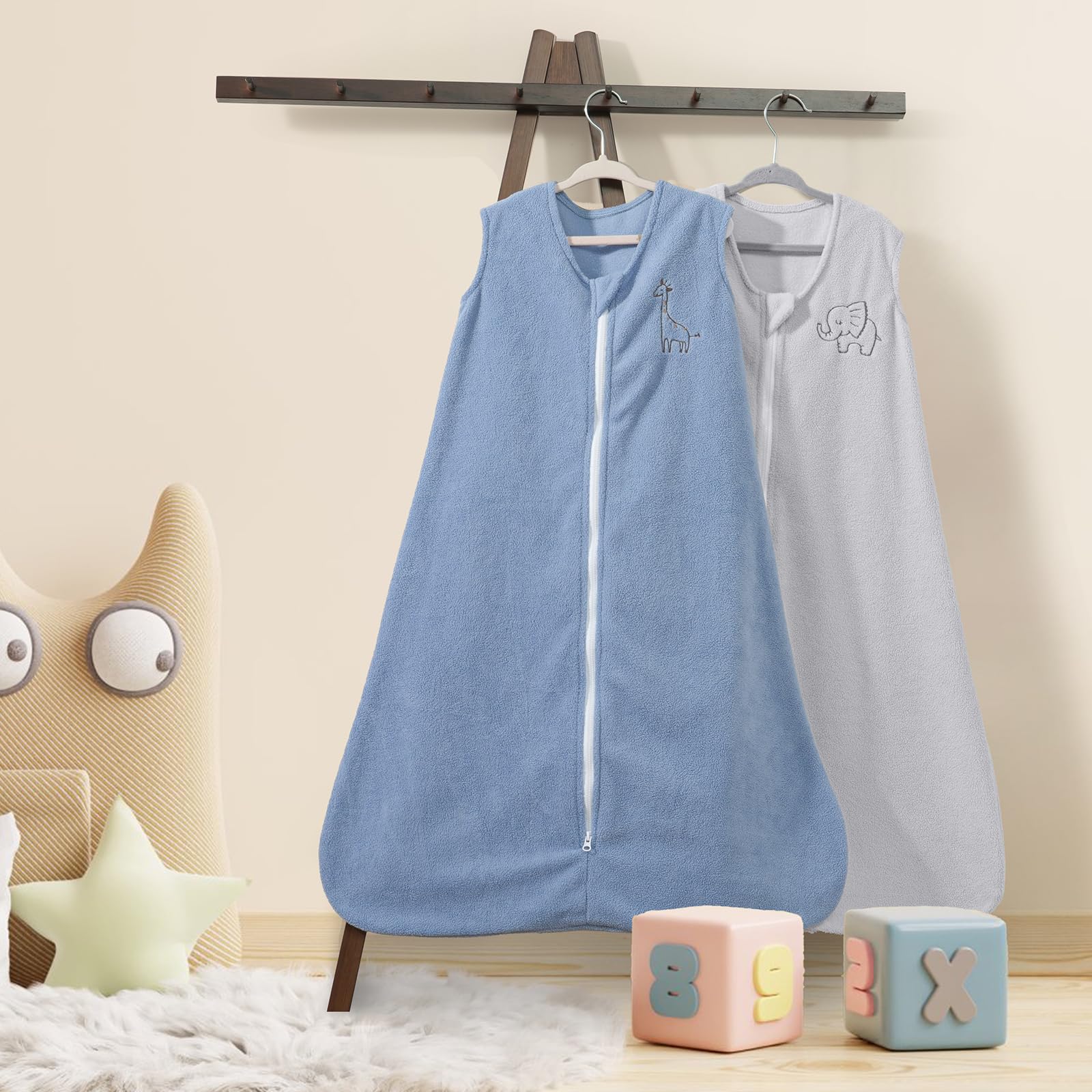 PHF machine-washable fleece sleep sack stays soft after washes