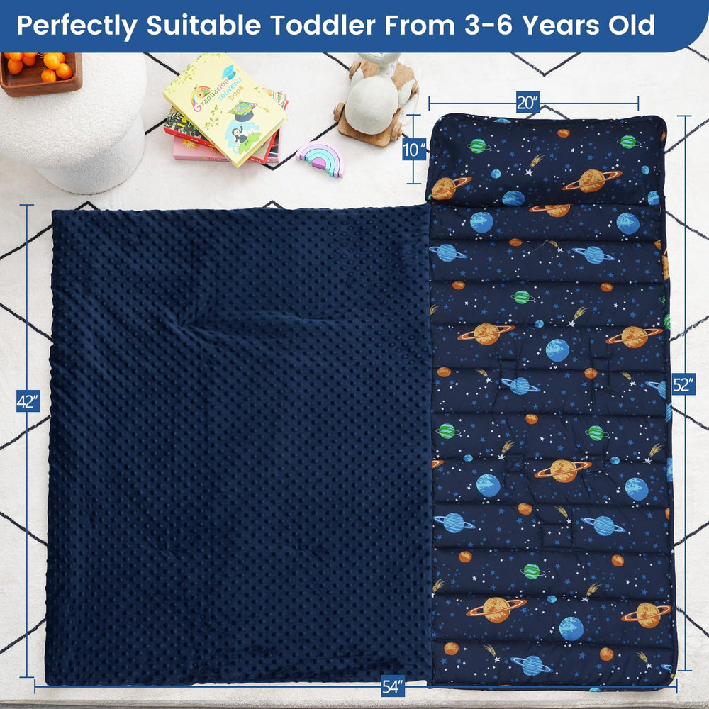 PHF nap mat with built-in name tag helps identify gear.
