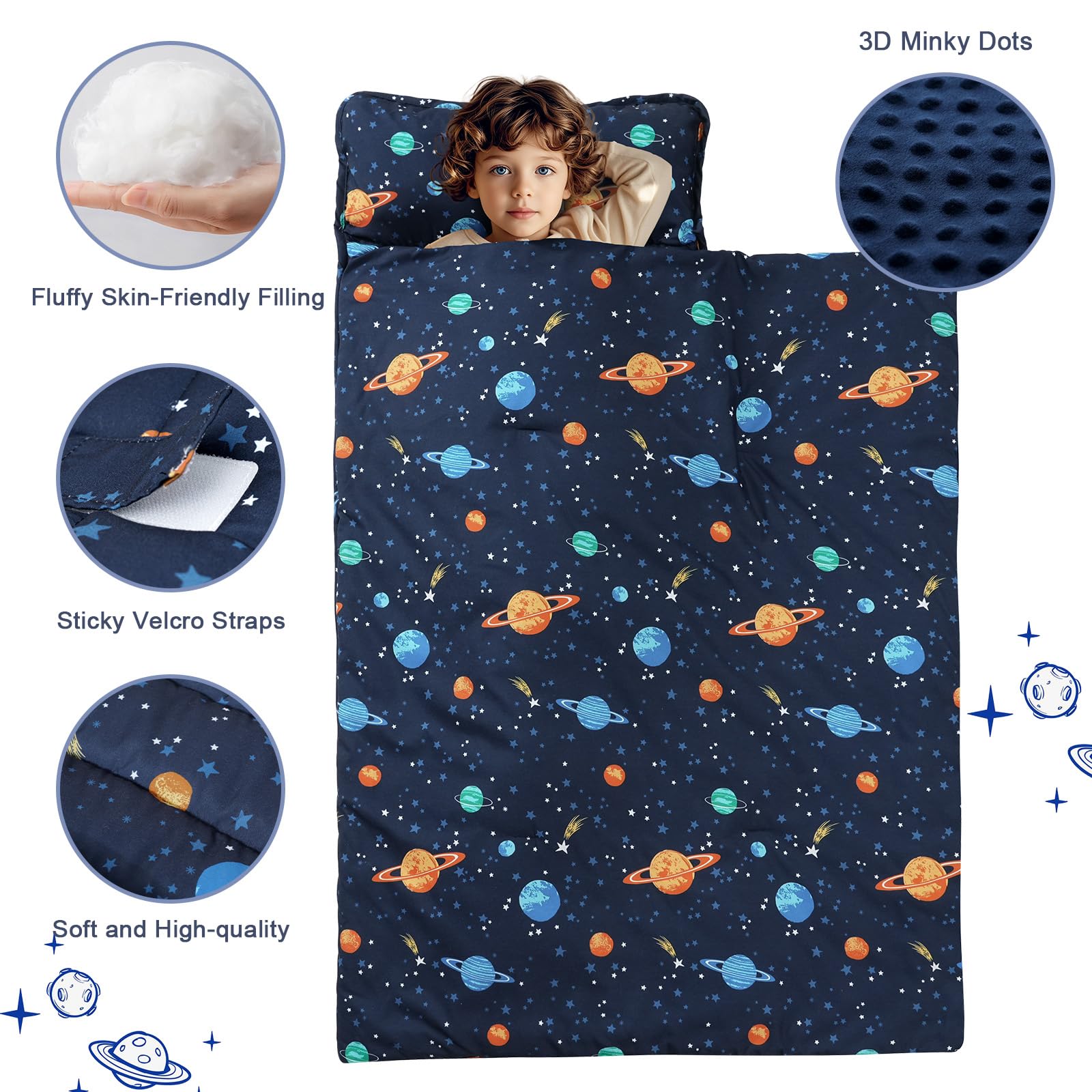 PHF space-pattern nap mat great for imaginative play.