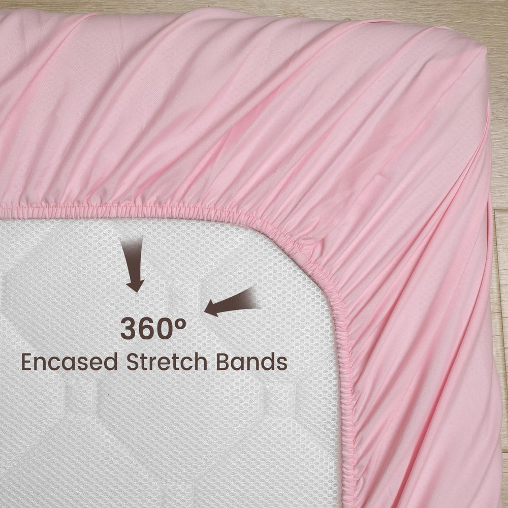 PHF 3-pack features stitched edges for long-lasting crib sheet durability