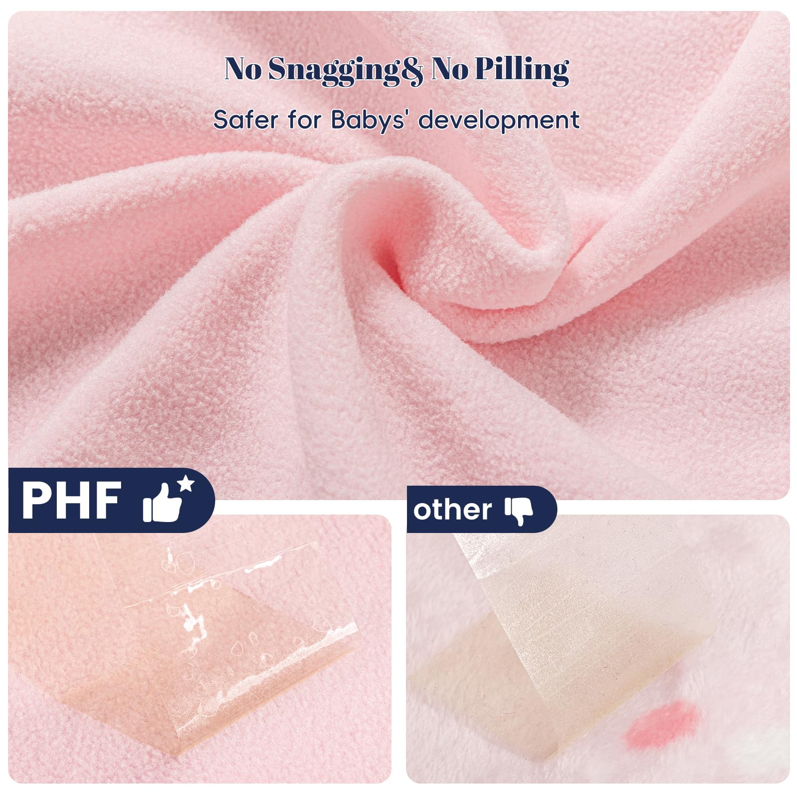 PHF OEKO-TEX certified fleece offers skin-friendly comfort for babies.