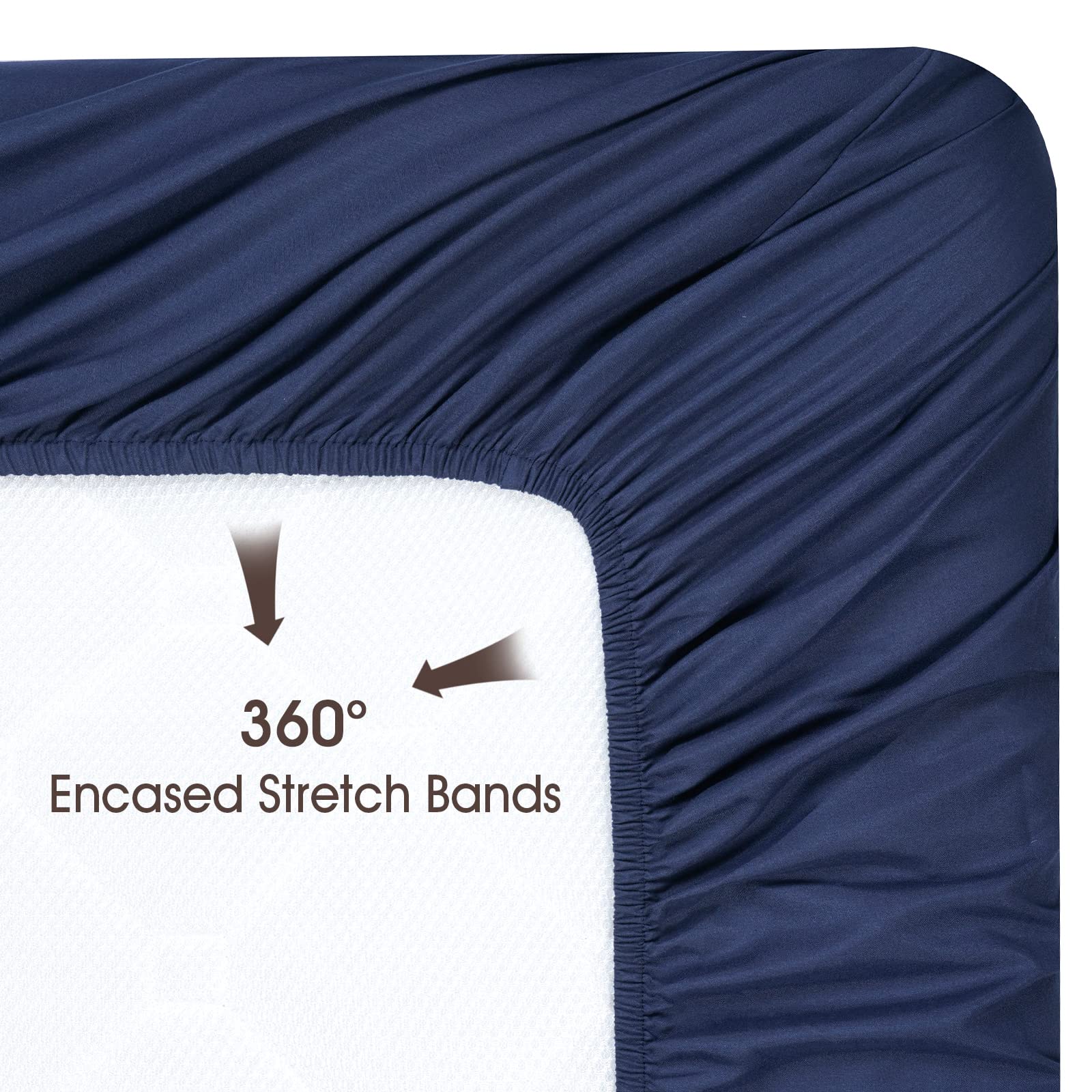 PHF three-pack gift-ready crib sheets ideal for baby showers or nursery decor.