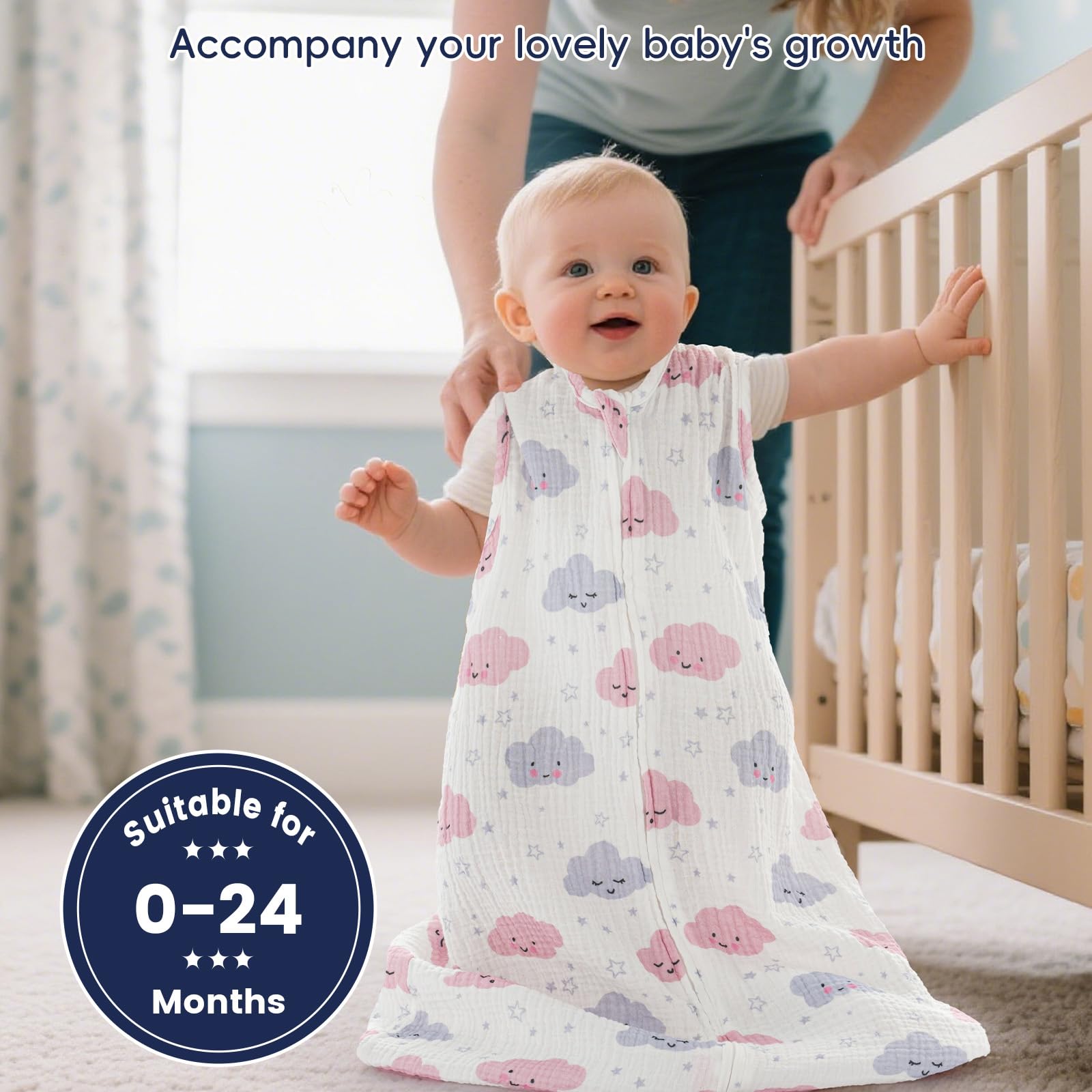 PHF Sleep Sack Easy Care Washable: stays soft after many washes.