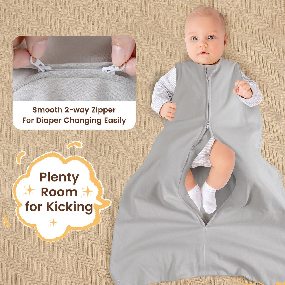 PHF sleep sack arm opening emphasizes breathable, comfortable wear.