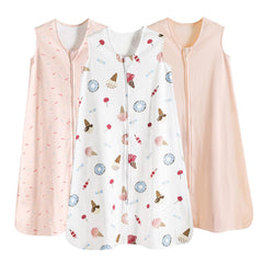 PHF Soft Baby Sleep Sack close-up in Ice Cream shows breathable organic cotton warmth for baby