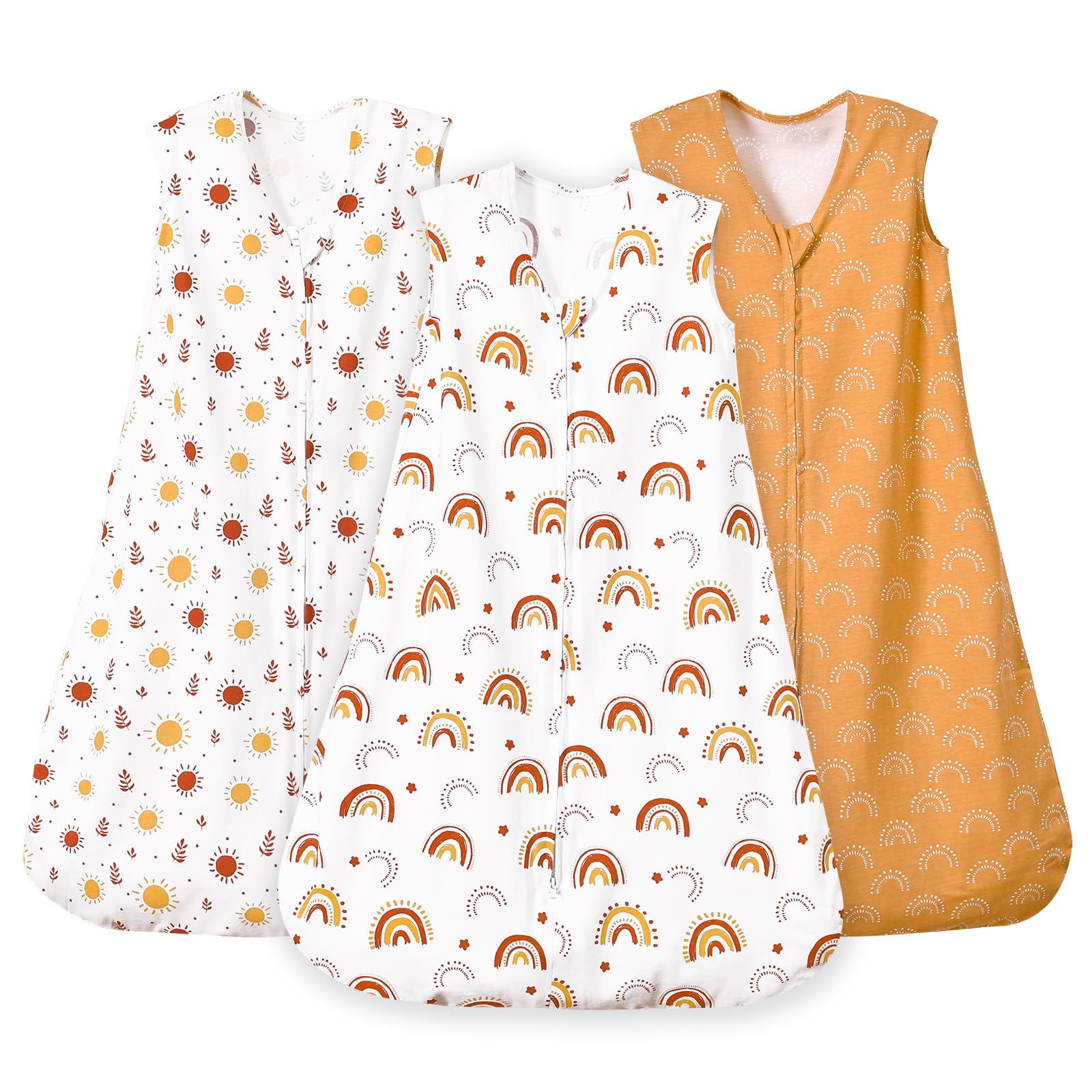 PHF Soft Baby Sleep Sack front view with breathable organic cotton for all-night comfort.