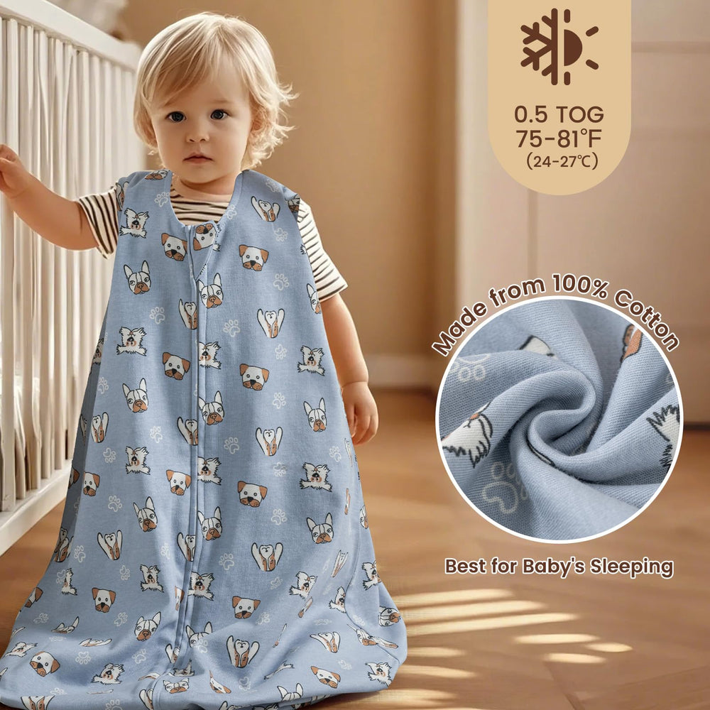 PHF sleep sack top zipper cover guards delicate skin and prevents rubbing