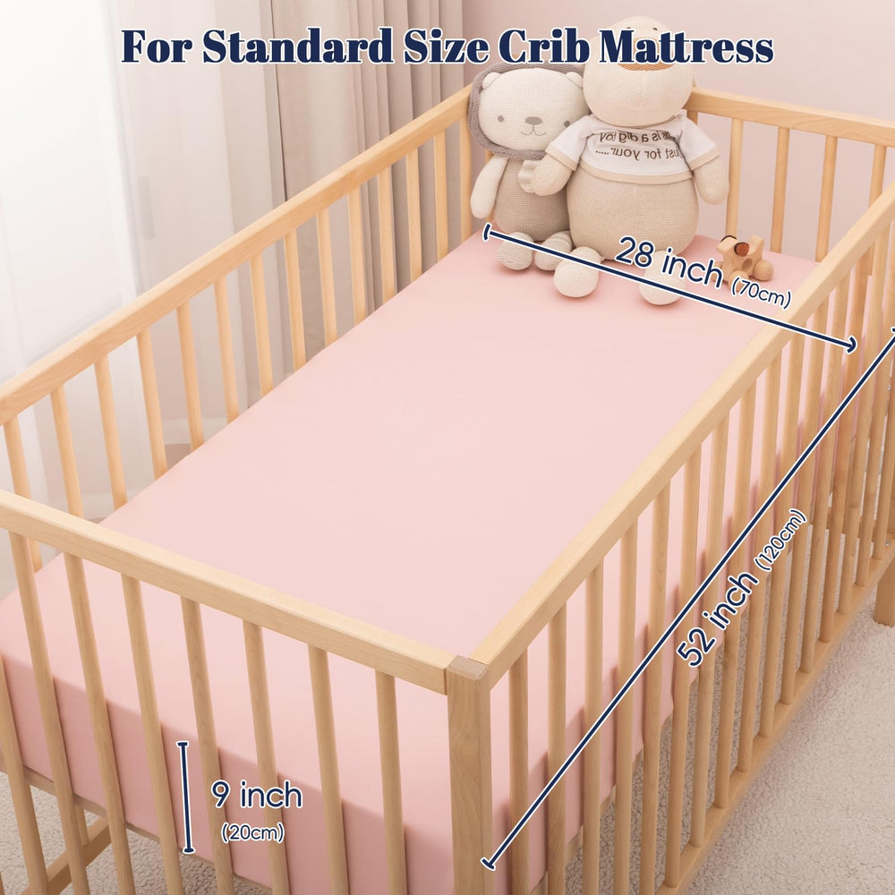PHF soft-microfiber-crib-sheets are gentle on skin and durable.