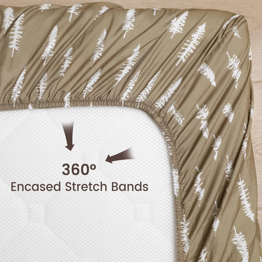 PHF three-pack crib sheets with elastic edges for secure fit