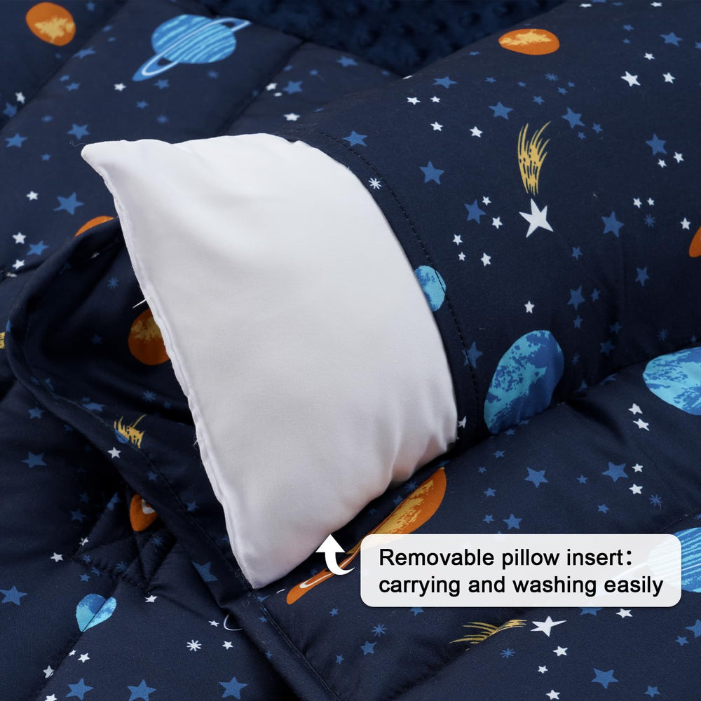 PHF nap mat with Minky blanket offers soft, cozy rest.