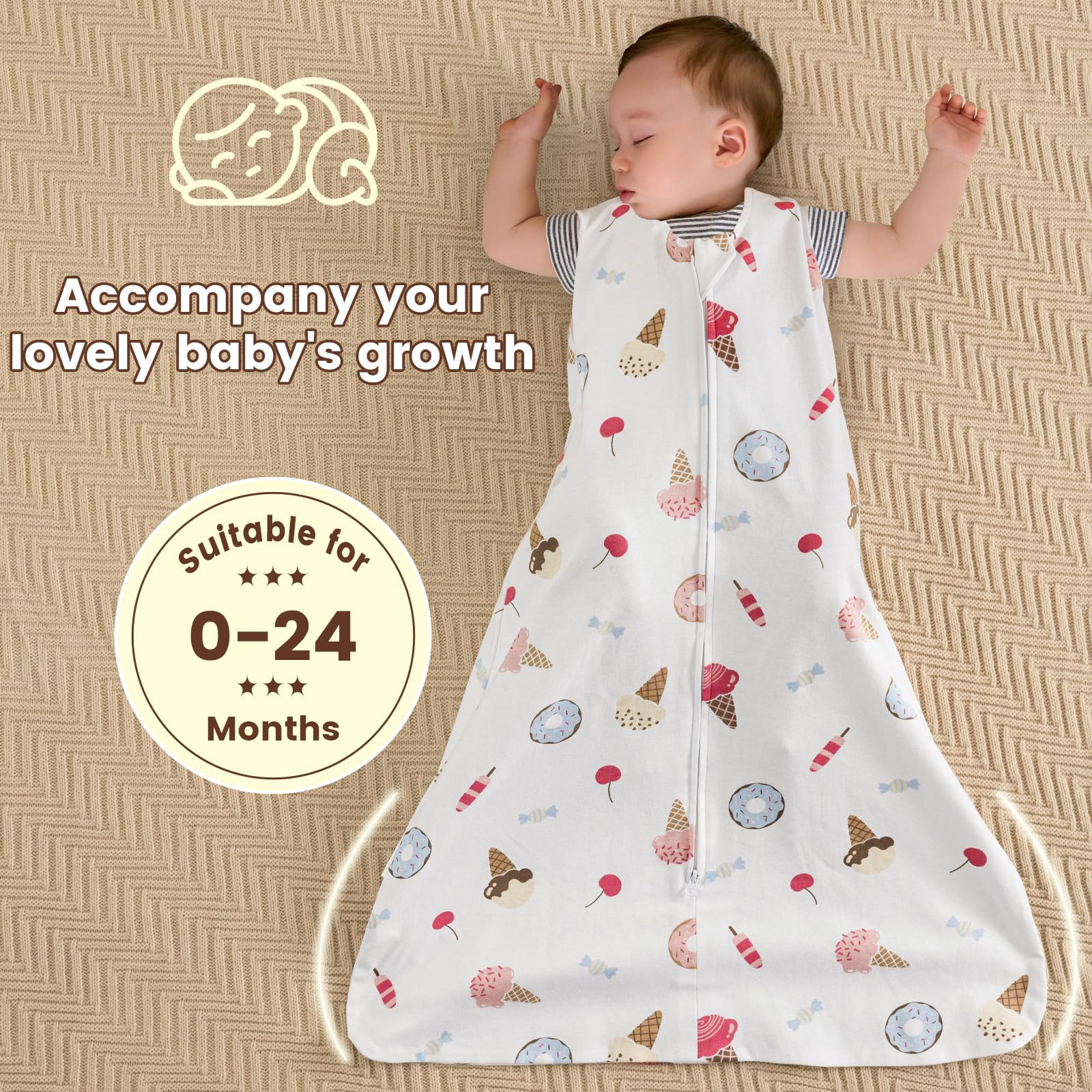 PHF toddler wearable blanket supports safe, cozy sleep at home and travel.