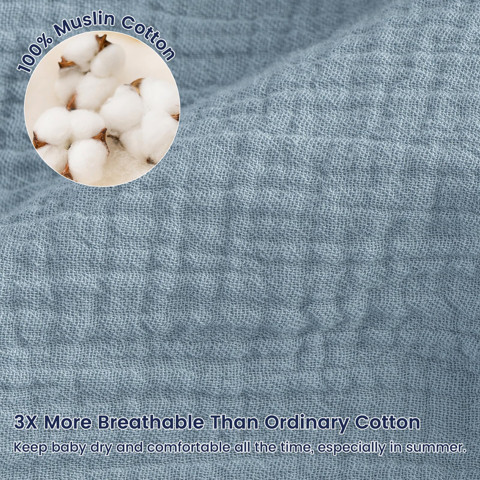 Two-way zipper with guard for easy diaper changes.