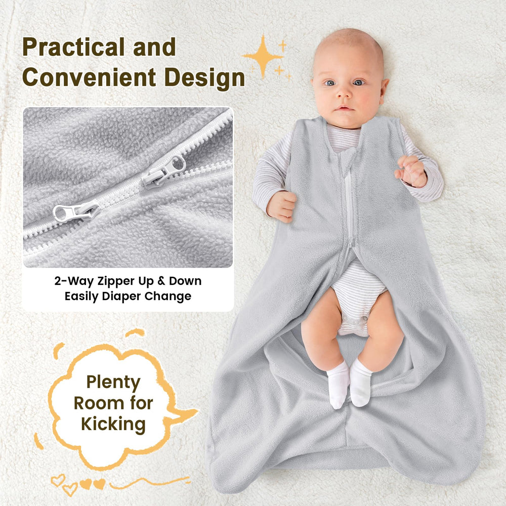 PHF sleep sack interior zip protector, gentle against chin.