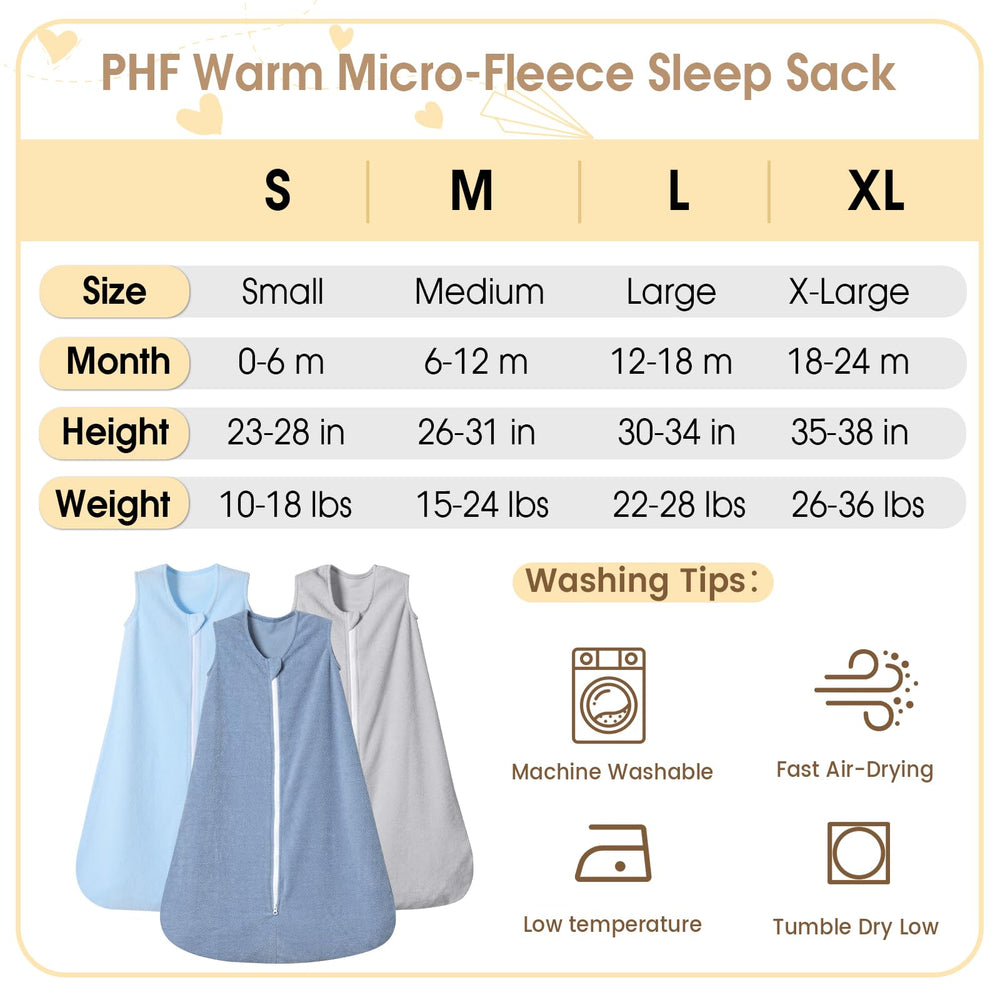 PHF dark blue sleep sack, 2-way zipper detail for easy changes.
