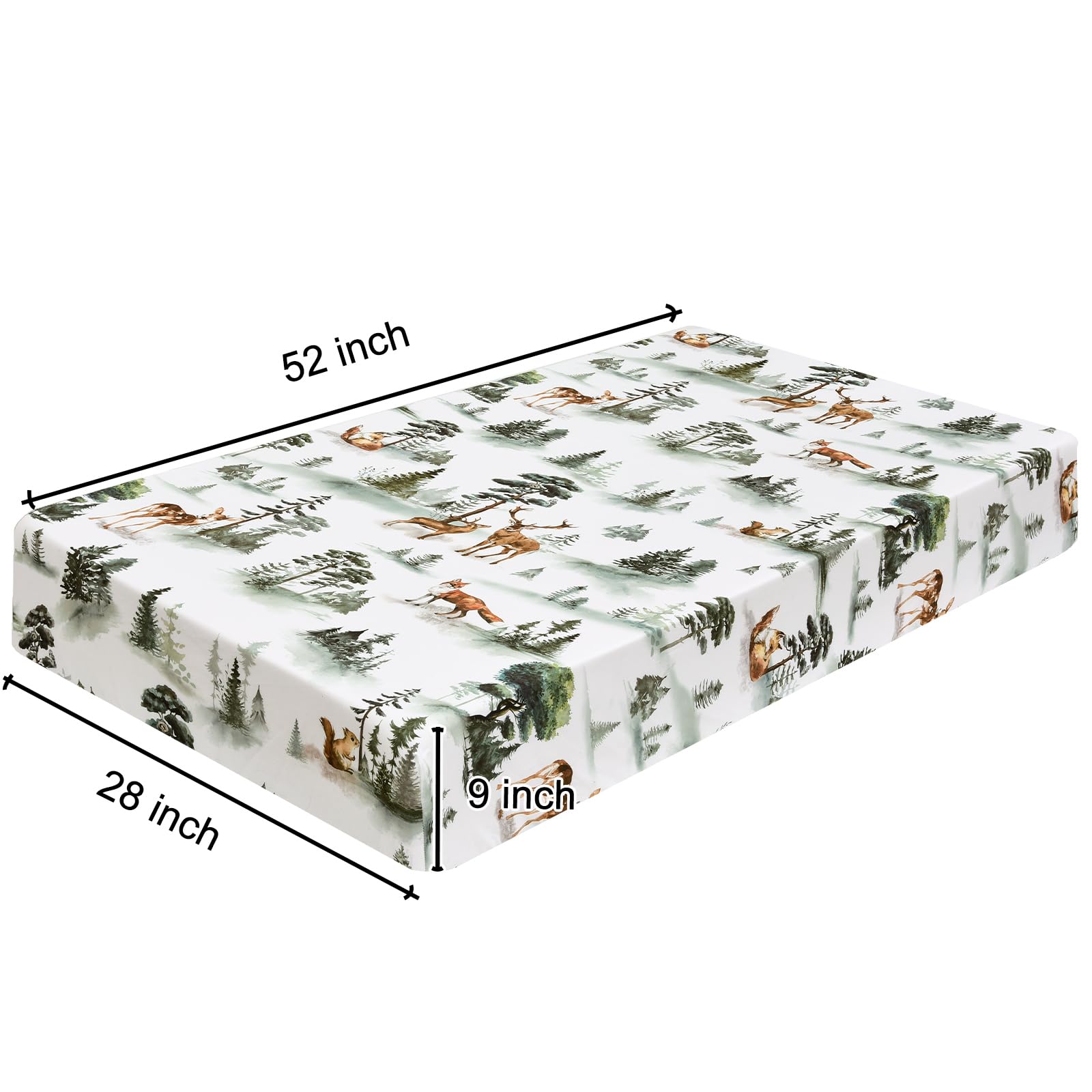 PHF woodland crib sheets are easy to care for and become softer with each wash.