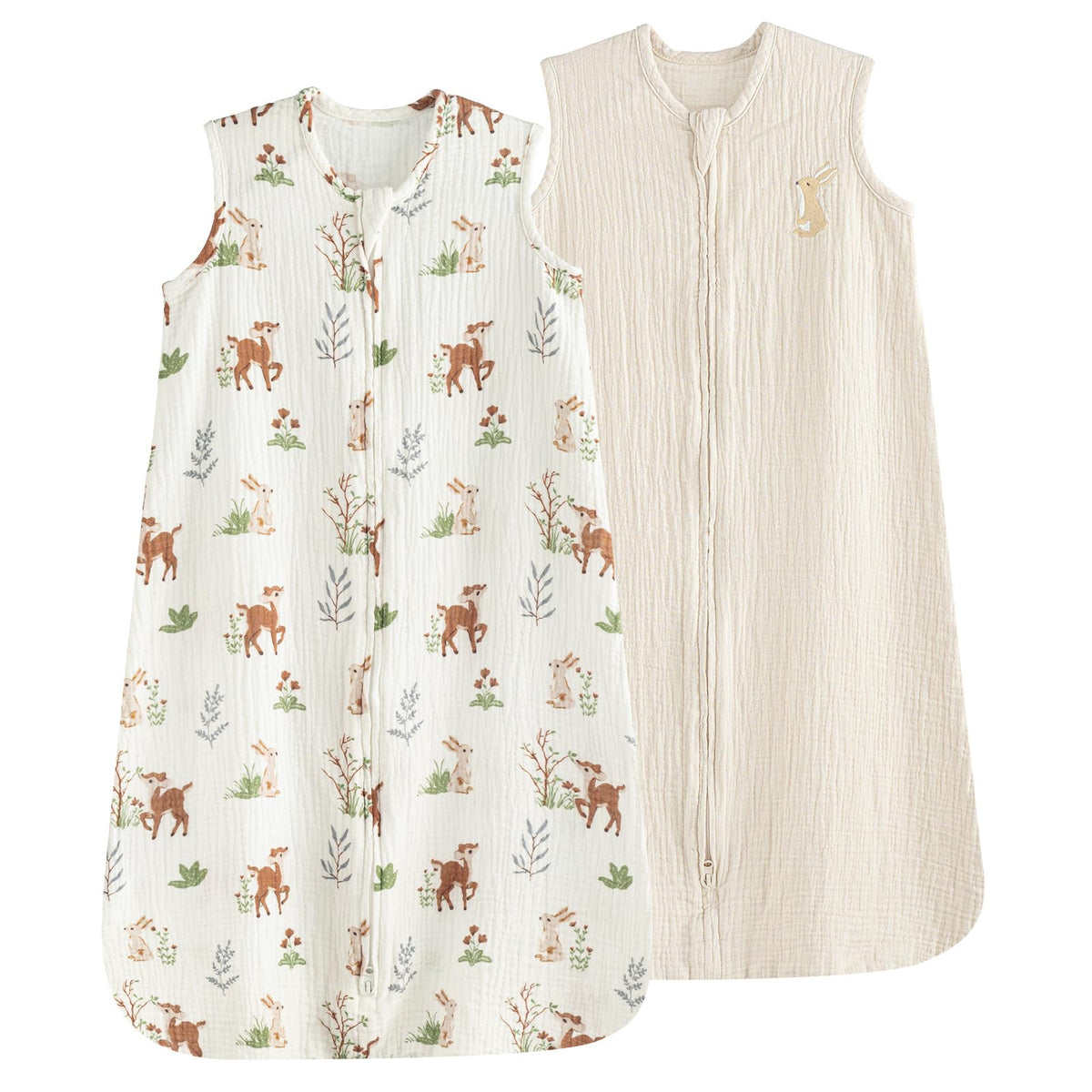 PHF woodland sleep sack 0-6m offers breathable, safe comfort.