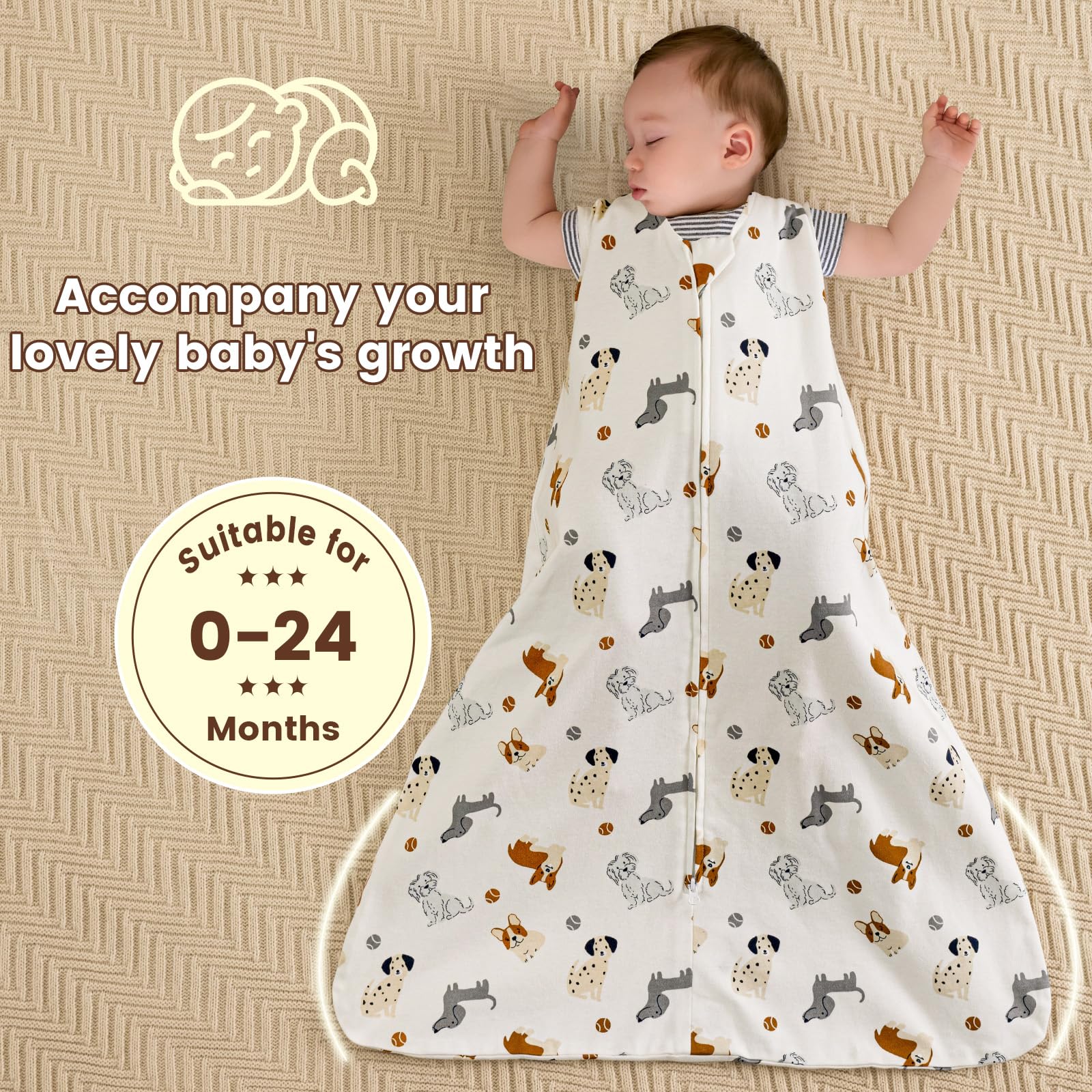 PHF XL 18-24m sleep sack fits larger toddlers securely.