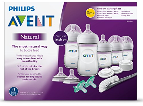 Philips Avent BPA-free bottles for safe feeding materials.