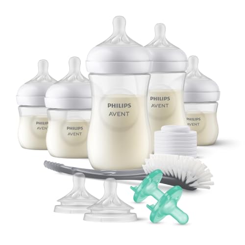 Philips AVENT 9oz bottle featuring flow 3 nipple for growing babies.