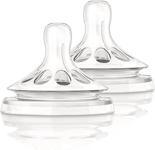 Philips Avent Natural Fast Flow Nipple 6M+ 2pk—anti-colic design to reduce air