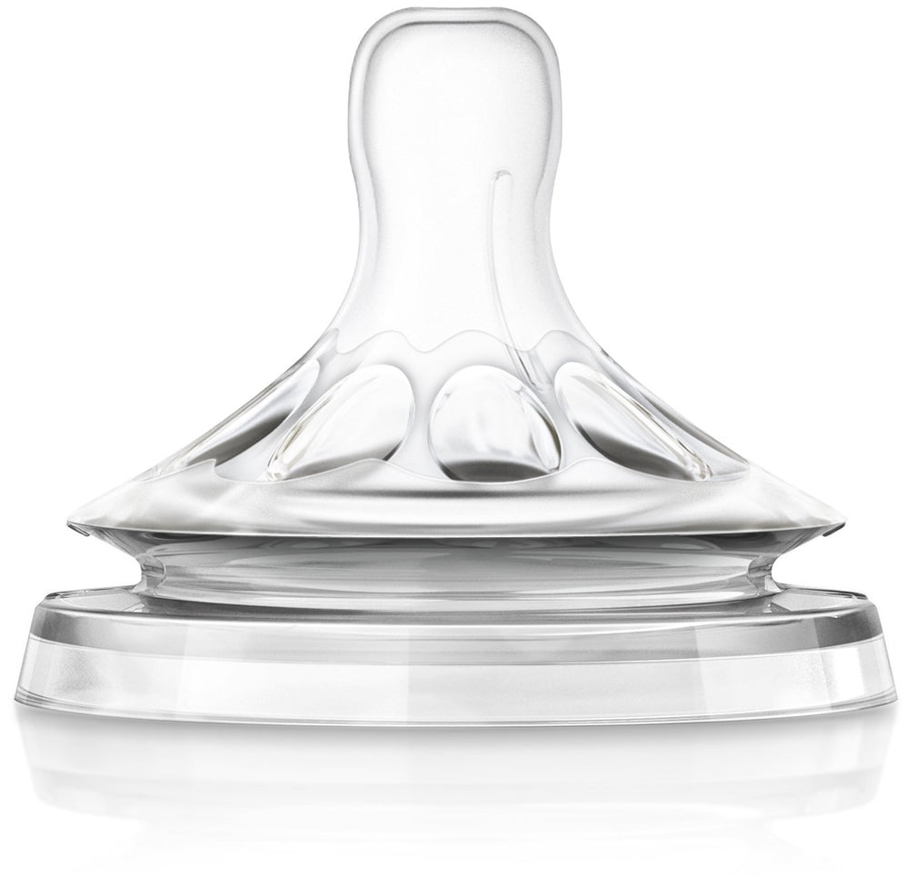 Philips AVENT Natural First Flow Nipple with slow flow for newborns.