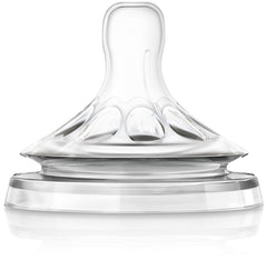 Philips AVENT Natural First Flow Nipple with slow flow for newborns.