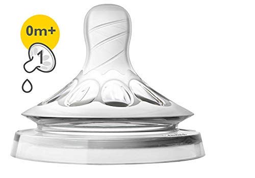 Philips Avent nipple features comfort petals to enhance flexibility during feeds.