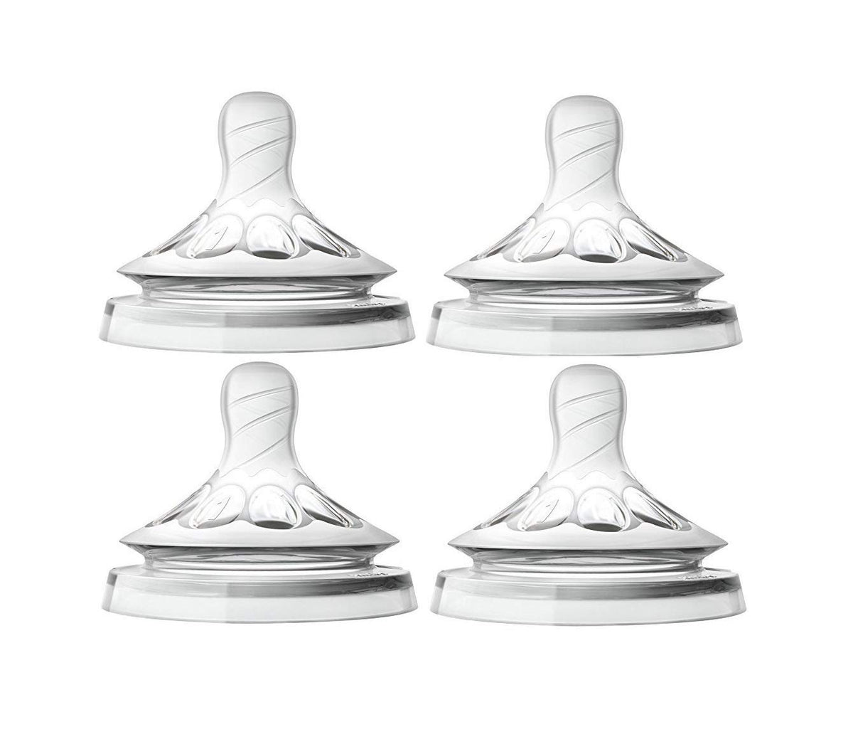 Philips Avent natural nipple with wide breast-shaped design for comfortable latching.