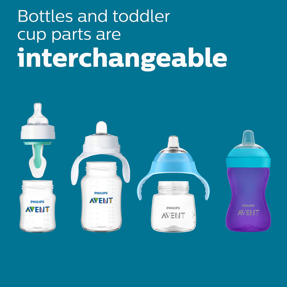 Philips Avent upright feeding position demonstration on bottle