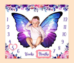 PHMOJEN purple butterfly headband adds cute accessory for photos