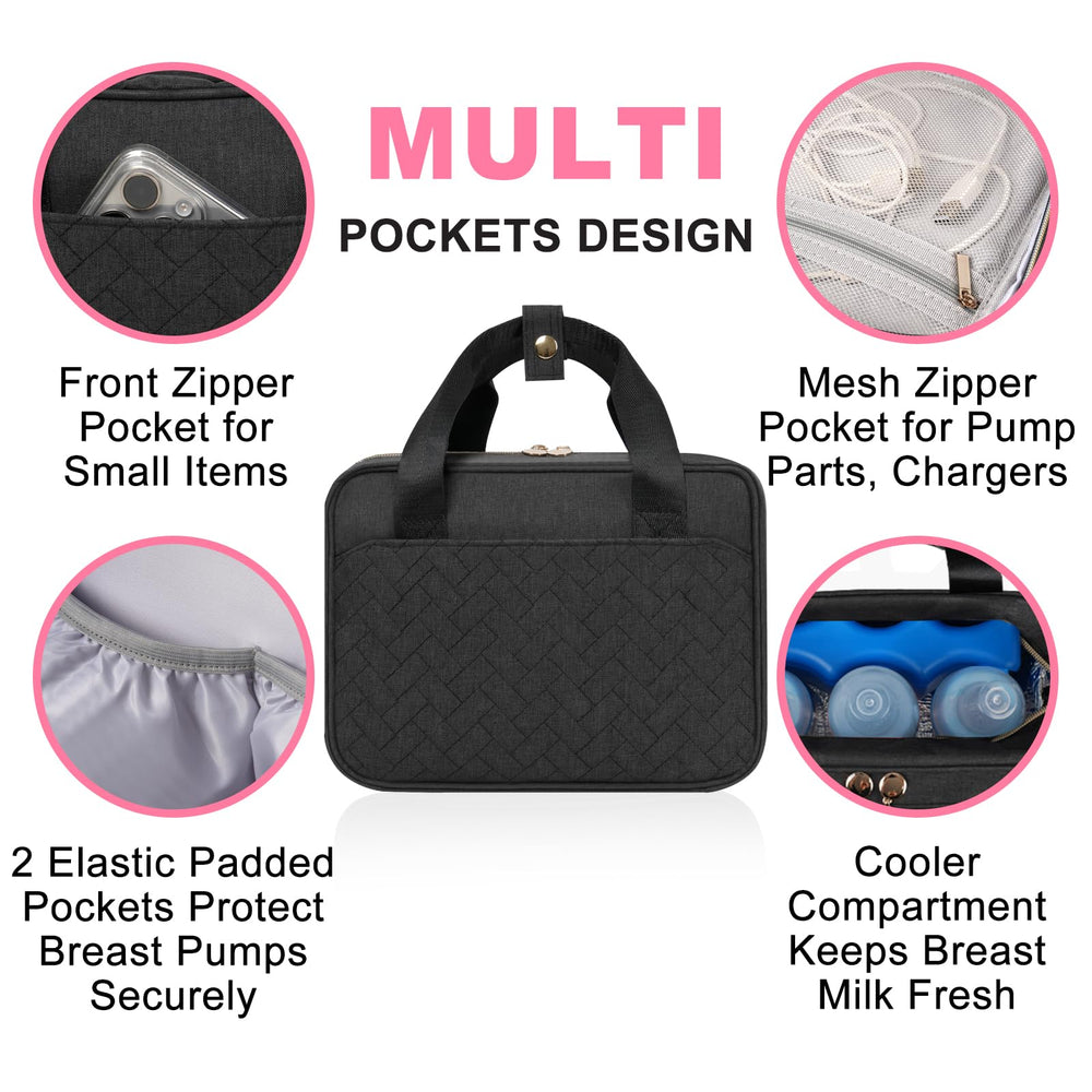 PHOEBUS BABY bag dimensions 10.5 by 6.5 by 8 inches for gear