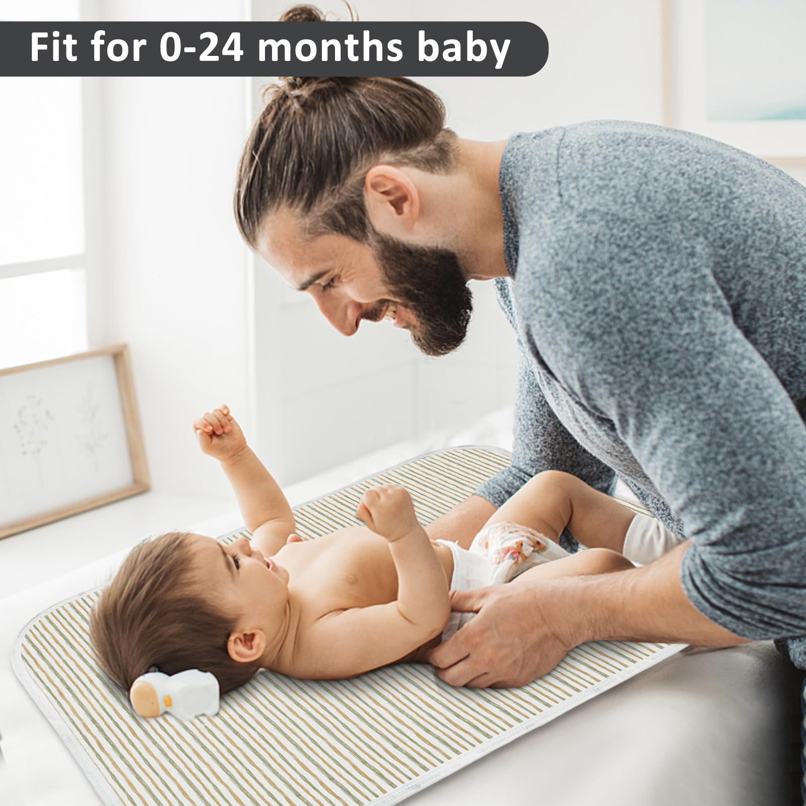 PHOEBUS BABY changing pad offers portable, reusable protection on the go.