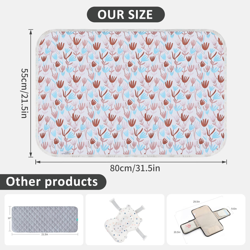 PHOEBUS BABY changing pad easy wipe-clean surface for quick mess cleanup.