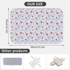 PHOEBUS BABY changing pad easy wipe-clean surface for quick mess cleanup.