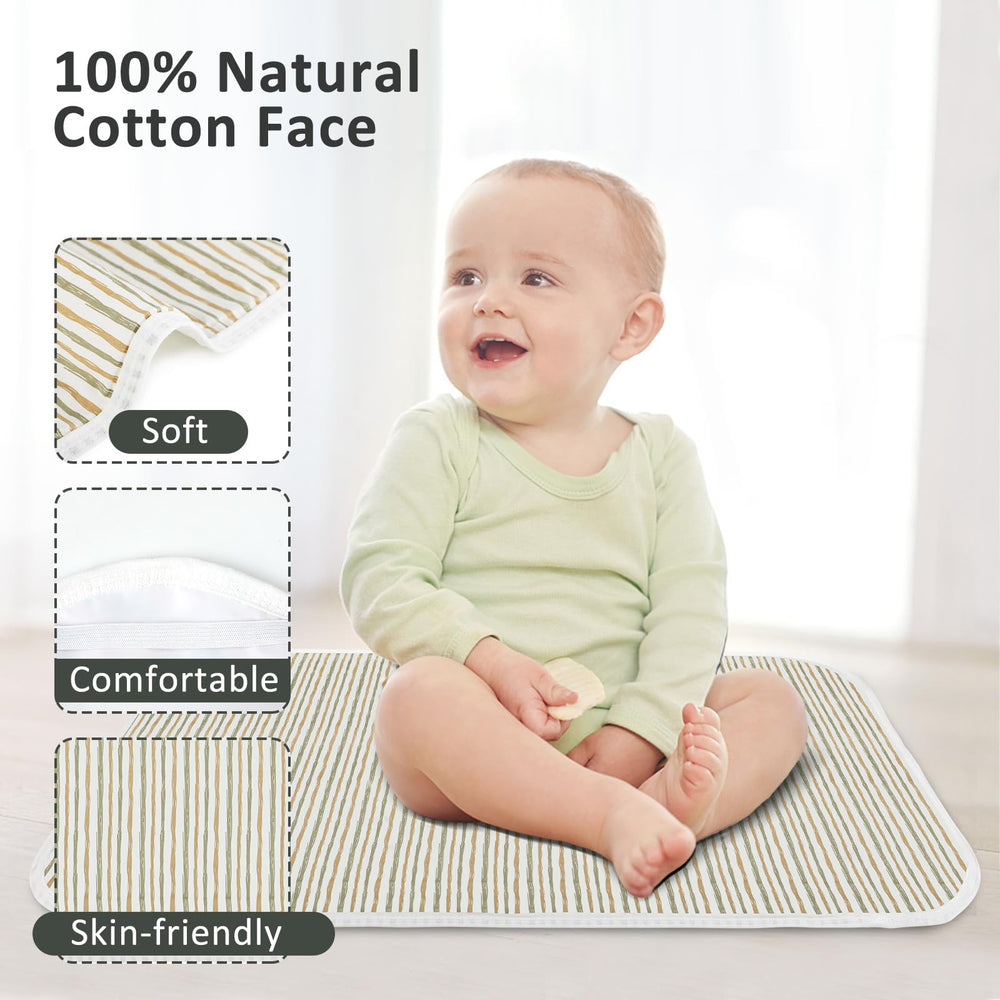 PHOEBUS BABY changing pad shows a leak-proof layer protecting clothes.
