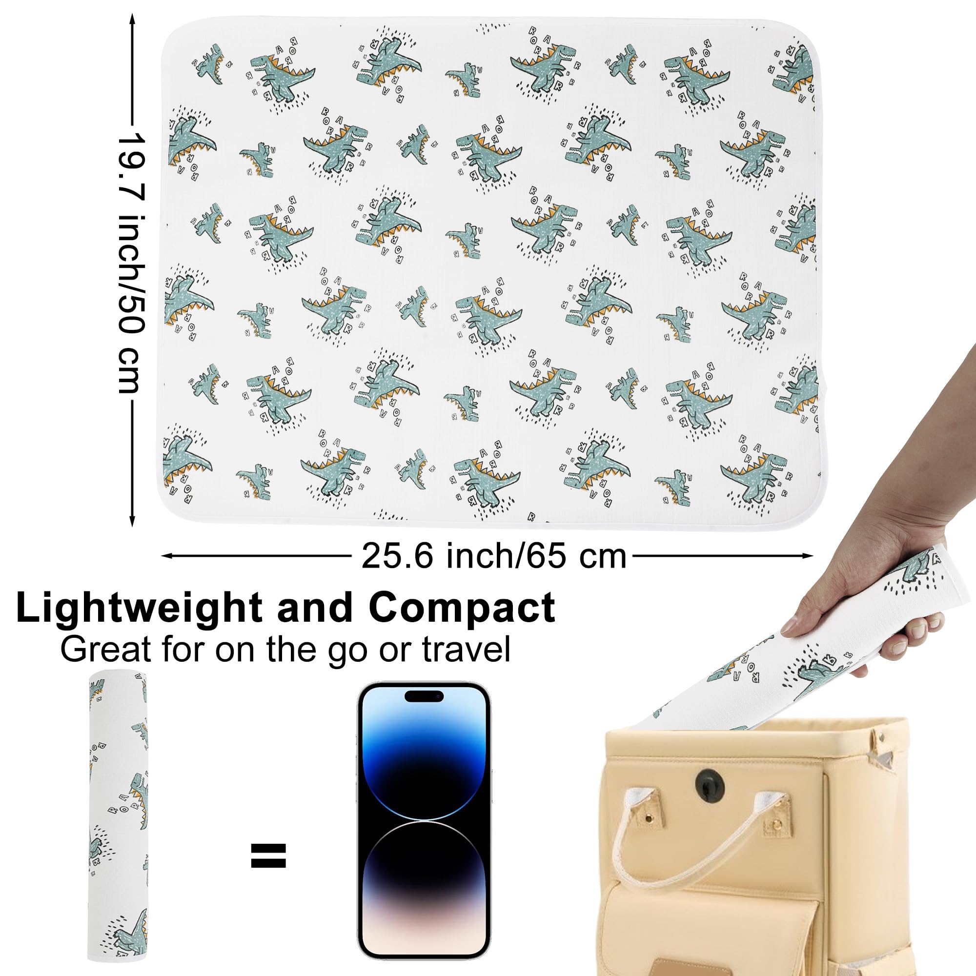 PHOEBUS BABY PU leather back provides easy wipe-clean protection
