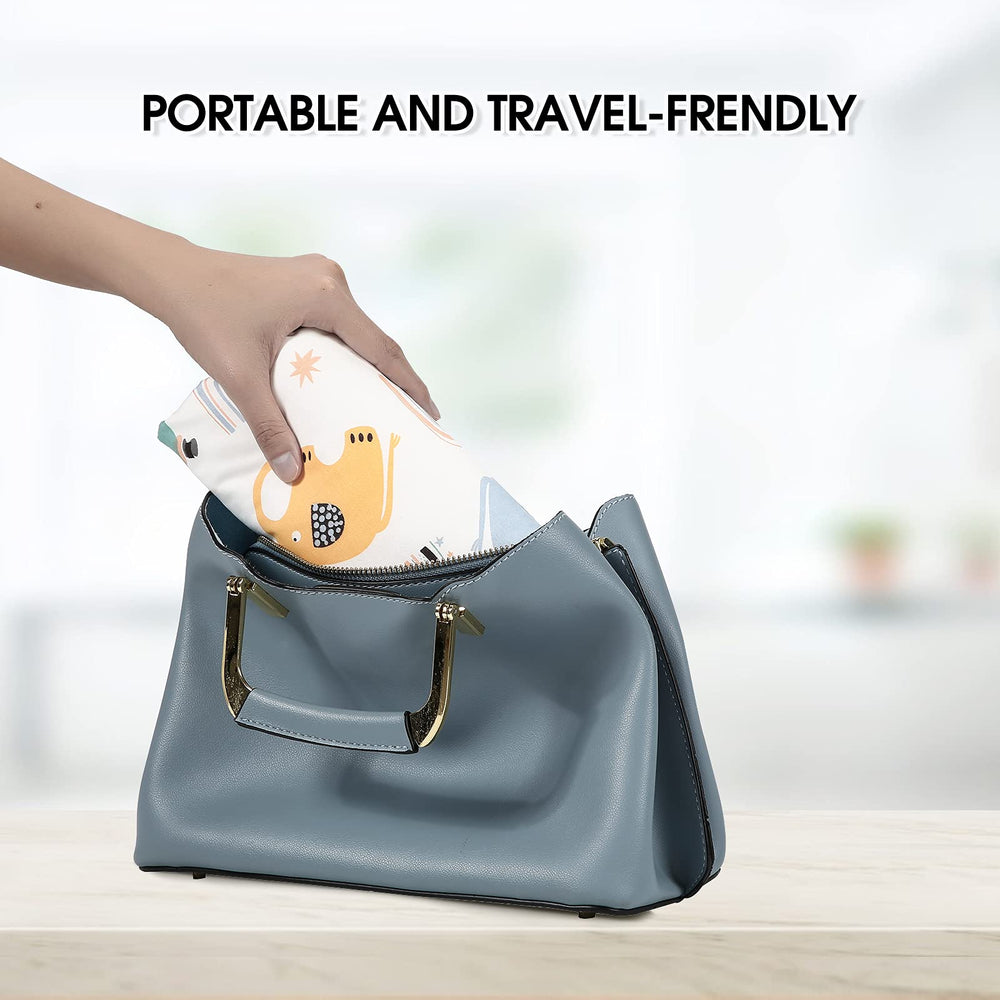 PHOEBUS BABY changing pad travel bag fit indicates convenient packing for trips.
