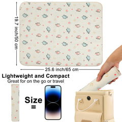 PHOEBUS BABY changing pad with waterproof surface easy to wipe clean